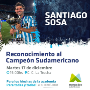 Lee más sobre el artículo RECONOCIMIENTO A SANTIAGO SOSA