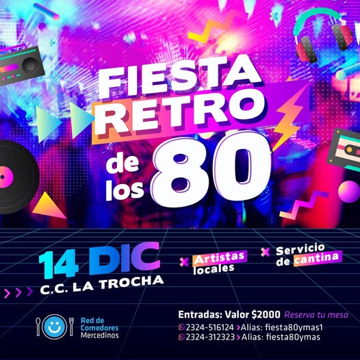 Lee más sobre el artículo FIESTA RETRO DE LOS 80