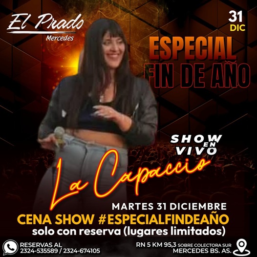 Lee más sobre el artículo LA CAPACCIO – ESPECIAL FIN DE AÑO