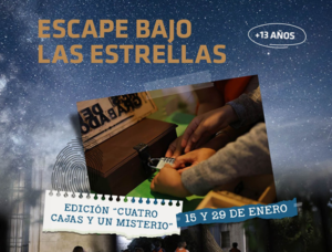 Lee más sobre el artículo ESCAPE BAJO LAS ESTRELLAS