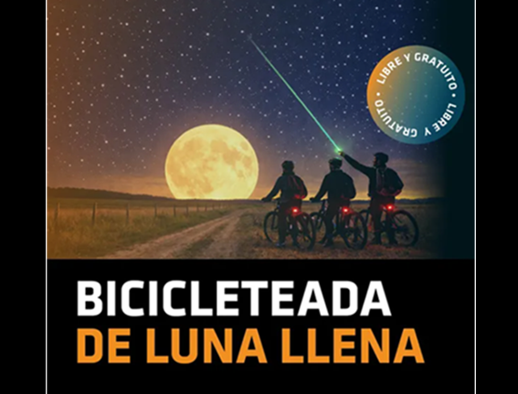 Lee más sobre el artículo BICICLETEADA DE LUNA LLENA